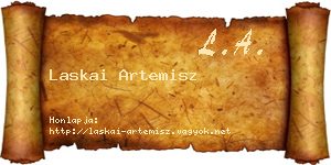 Laskai Artemisz névjegykártya